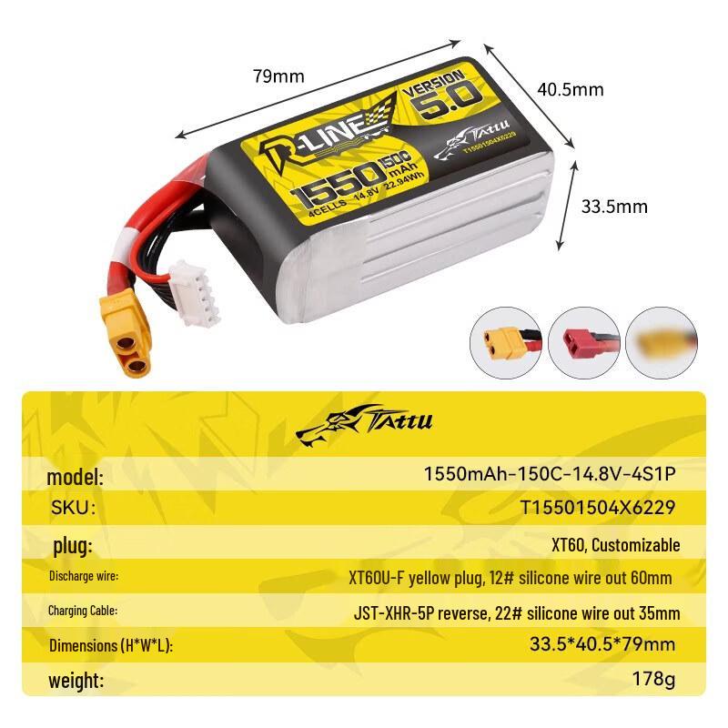 TATTU FPV Drone Batteries & Charger