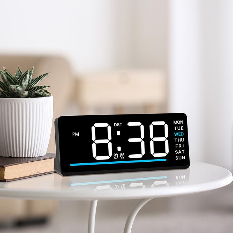 Multifunctional LED Alarm Clock: Cross-Border Digital, Silent Electronic Design for Children's Bedside 6676.