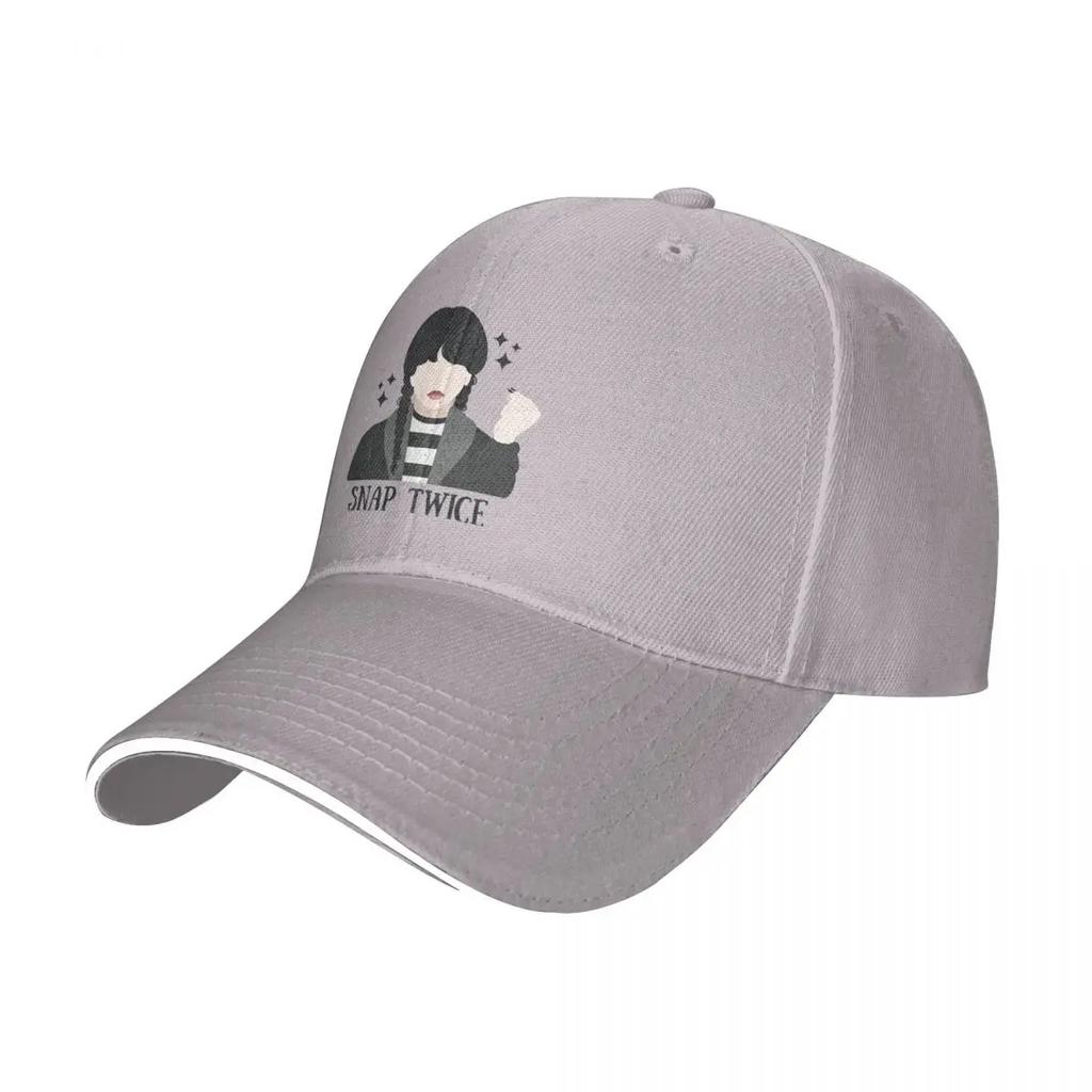 Snap Twice Baseball Cap Fashion Sandwich Hats Unisex Adjustable Hats Cap Outdoor