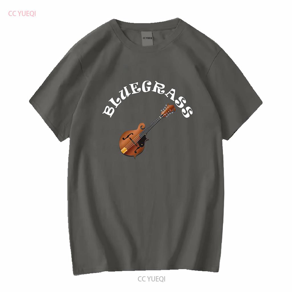 Bluegrass Mandolin T Shirt long or short sleeves vintage Washed Stretched homme fashion Top For Everyday Wear graphic