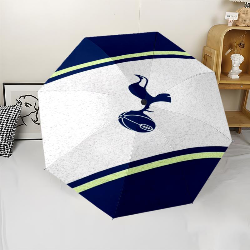 Tottenham Hotspur Theme Automatic Umbrella, Lightweight & Portable, 8 Rib, Perfect for Outdoor Travel, Birthdays, Christmas, Gifts.