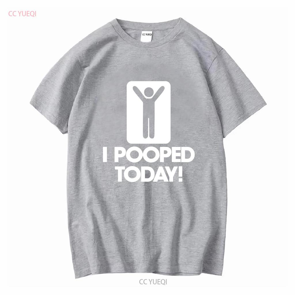 Ich habe heute gekackt Herren T-Shirt B340 Lang- oder Kurzarm Vintage Gewaschen Vielseitig Designer-Kleidung Lässig Leicht Unisex Grafik