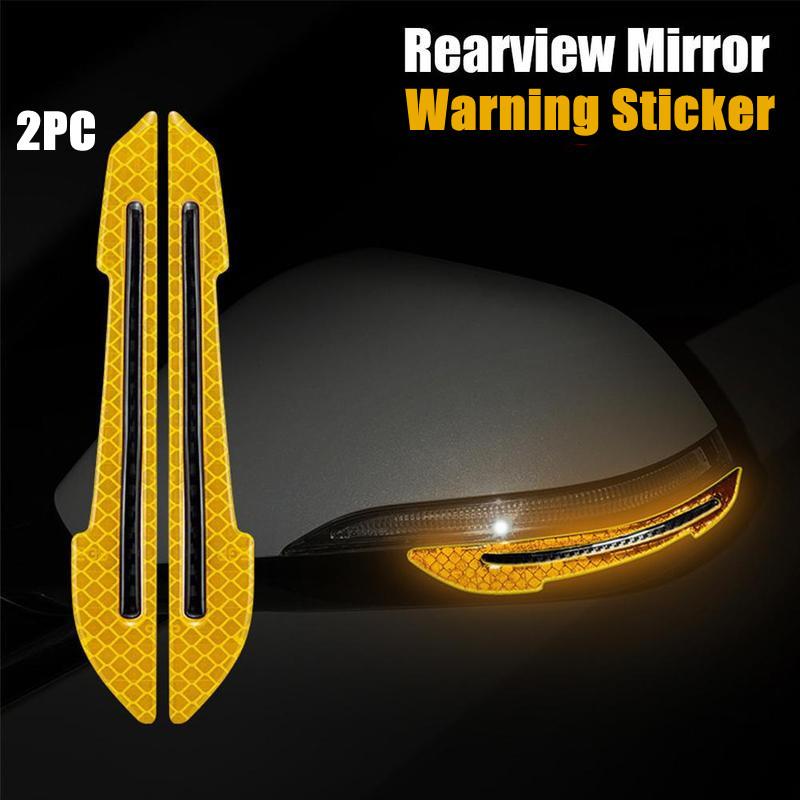 Strisce riflettenti per mozzi ruota auto, adesivi di avvertimento di sicurezza per maniglie delle portiere, nastro di avvertimento posteriore per auto, adesivi per automobili, accessori esterni