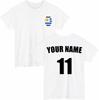 Personalised Uruguay Football TShirt Custom Name And Number Sports Lover Top