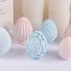 1Pc Diy Wielkanoc geometryczne jajka kształt silikonowa foremka na świece Diy świąteczna aromaterapia foremka na świece czekolada gipsowa dekoracja z żywicy epoksydowej WBL