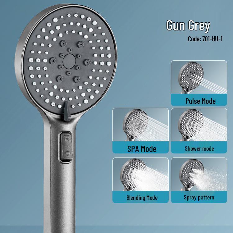 

Viral Massage Black Booster Bathroom Shower Spray Head