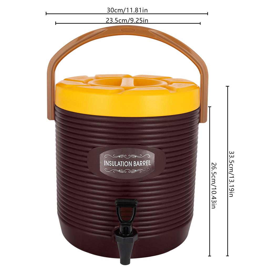 Hot and Cold Drink Dispenser, Insulated Beverage Dispenser, Insulated Container with Faucet