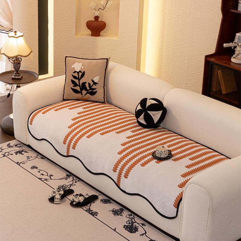 Special-Shaped Sofa Cushion Light Luxury  New Seat Cushion Universal Non-Slip Fixed Cover Cloth In All Seasons