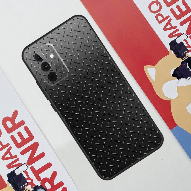 Steel Iron Metal Pattern Case For Samsung Galaxy A36 A35 A55 A06 A16 A26 A56 A53 A32 A52 A33 A13 A14 A34 A54 A17 A15