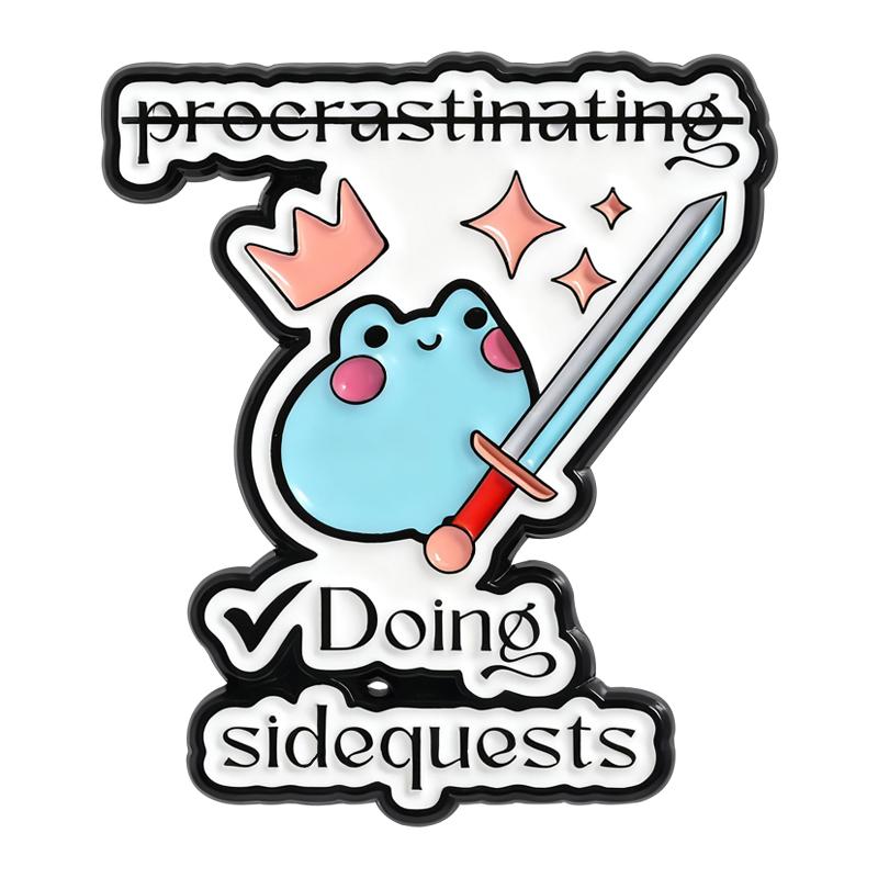 Süße Frosch Emaille Anstecknadeln Ich hoffe, diese E-Mail erreicht Sie vor mir Anstecknadeln Anstecker Cartoon Tier Schmuck Geschenk für Freunde