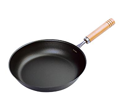 Frying Pan, 23cm, IH/Gas Compatible, Iron, Made In Japan, Takumi Series, Nano Embossed Finish, Lightweight Despite Being Iron, Oil Seas