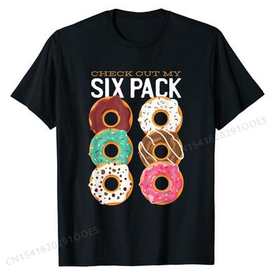 Camiseta Engraçada Confira Meus Donuts Tanquinho Design de Empresa Algodão Tops Masculinos Verão