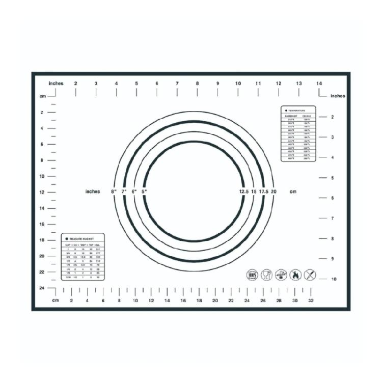 Professional Grades Silicone Pastry Sheet Nonslip Heat Resistant Surfaces Microwave Safe Compact Storage Solution