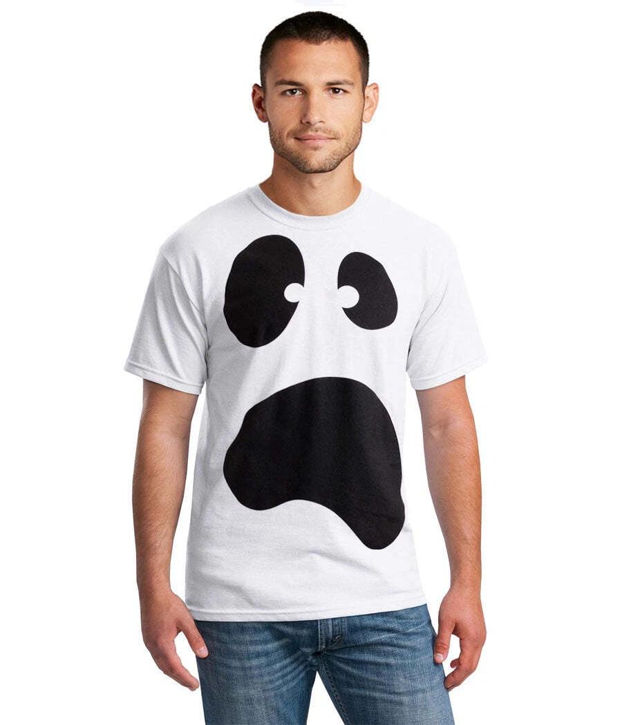 Spooky Ghost Face Halloween Costume T-Shirt 2XL