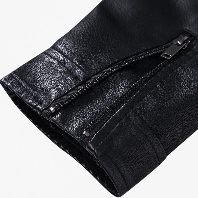 Men's Korean Style Warm Leather Jacket - Autumn & Winter Casual Fashion with Plus Velvet