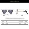 Love Heart Shaped Sunglasses Women Brand Designer New Fashion Cute Sexy Retro Cat Eye Vintage Cheap Sun Glasses Oculos UV400