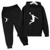 TZWYKids Casual Autumn Spring 2pcs Hoodie+Pants Letter Print Tracksuits 2-13 Years Boys Girls Simple Outfits Children Clothes Sets