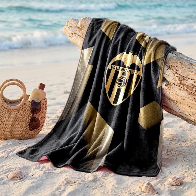 Valencia FC Druck Mikrofaser Strandtuch Schnelltrocknend Saugfähig Großes Handtuch für Strand Schwimmen Reisen