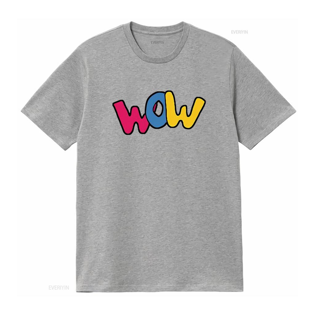 WOW Birthday GifT T Shirt Black 2X Large vintage Washed Versatile Unisex homme Slightly designer clothes streetwear Casual