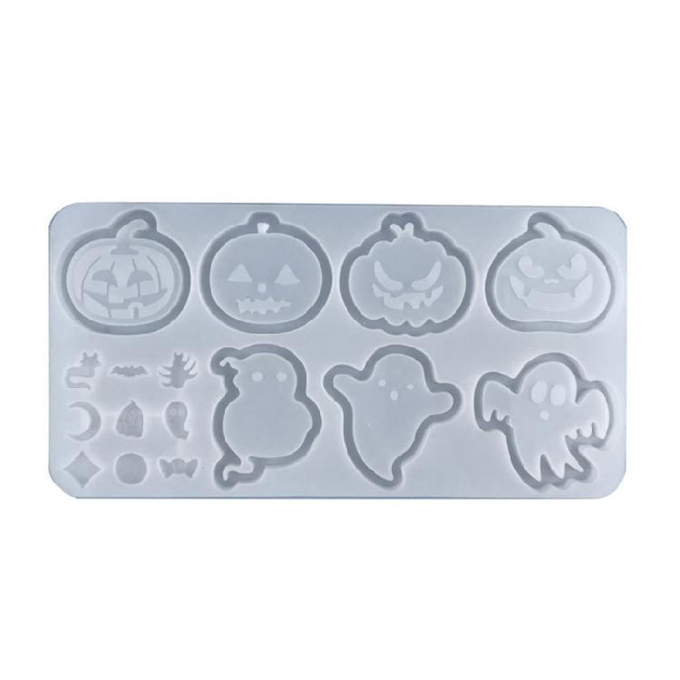 

Quicksand Box Silicone Mold Diy Halloween Pumpkin Ghost Quicksand Box Keychain 1