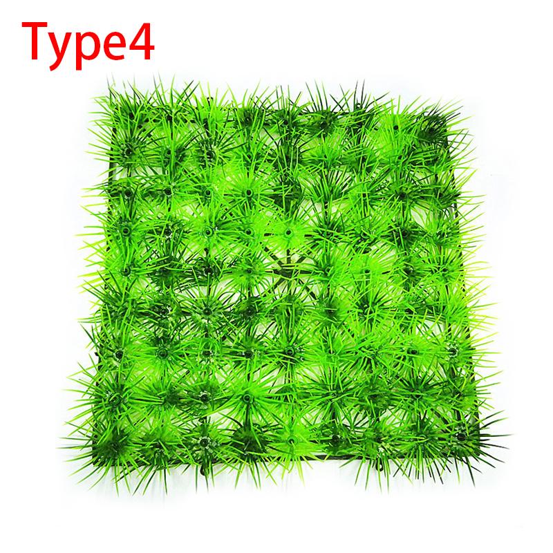 Artificial Grass Lawn Fish Tank Decoration Aquarium Lawn Landscape Simulation Lawn Ornaments Green Grass Plastic Plant Decor
