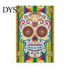 Durable Fabric Garden Flags Day of The Dead Flag, 12x18 Inch Floral Skull Decorative Yard Holiday Party Outdoor Banners Mexican Gothic Skeleton