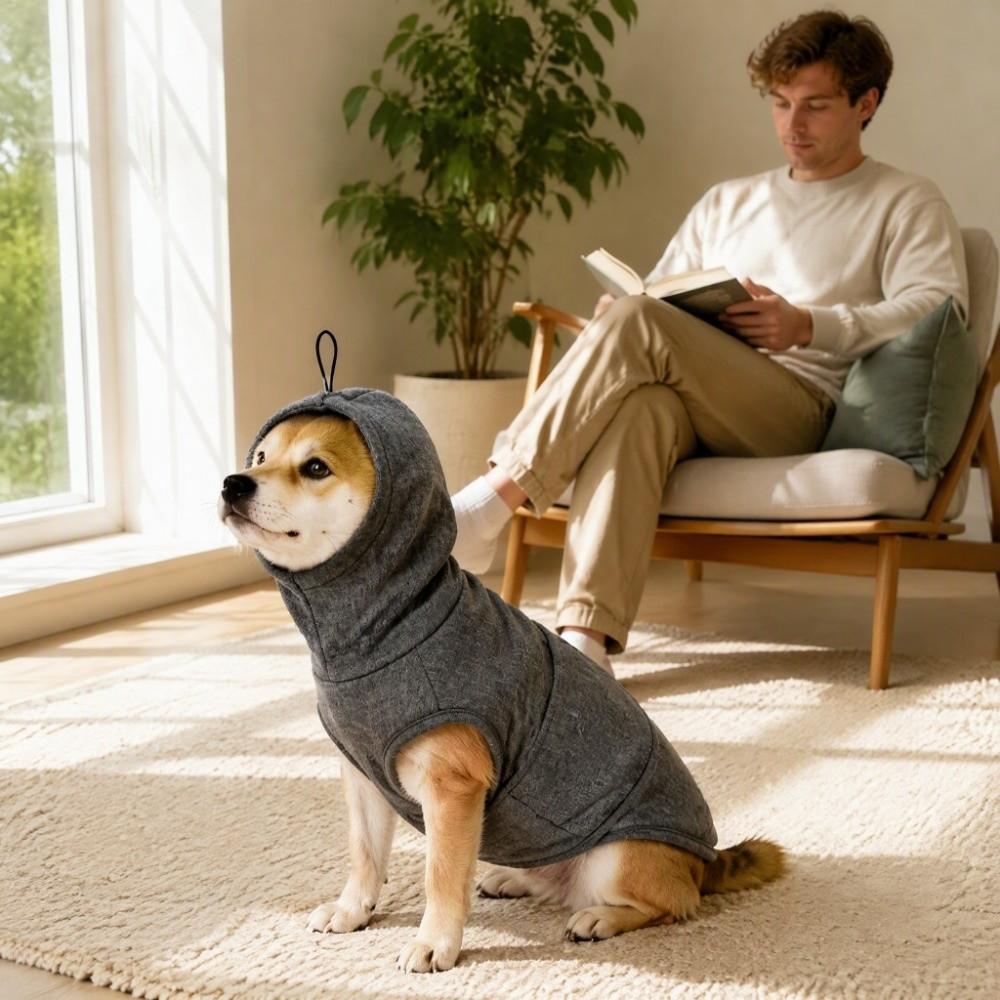 Adjustable Dog Anxiety Vest Soft Fleece Dog Calming Jacket Pet Anti-Scare Pullover Vet Visits