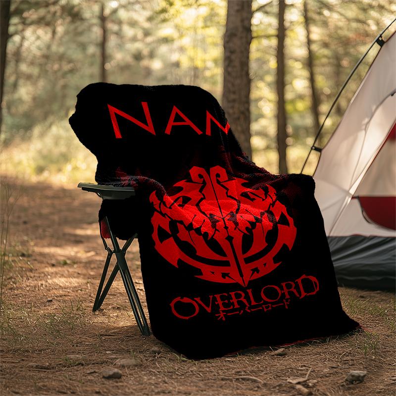 Personalized Custom Name Blanket - Overlord Print Design,Blanket for Sofa,Bed,Travel,Camping - Soft and Warm, Great Gift