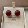 Red Beaded Love Earrings Earrings Premium Classic Flourishing Festive New Earrings