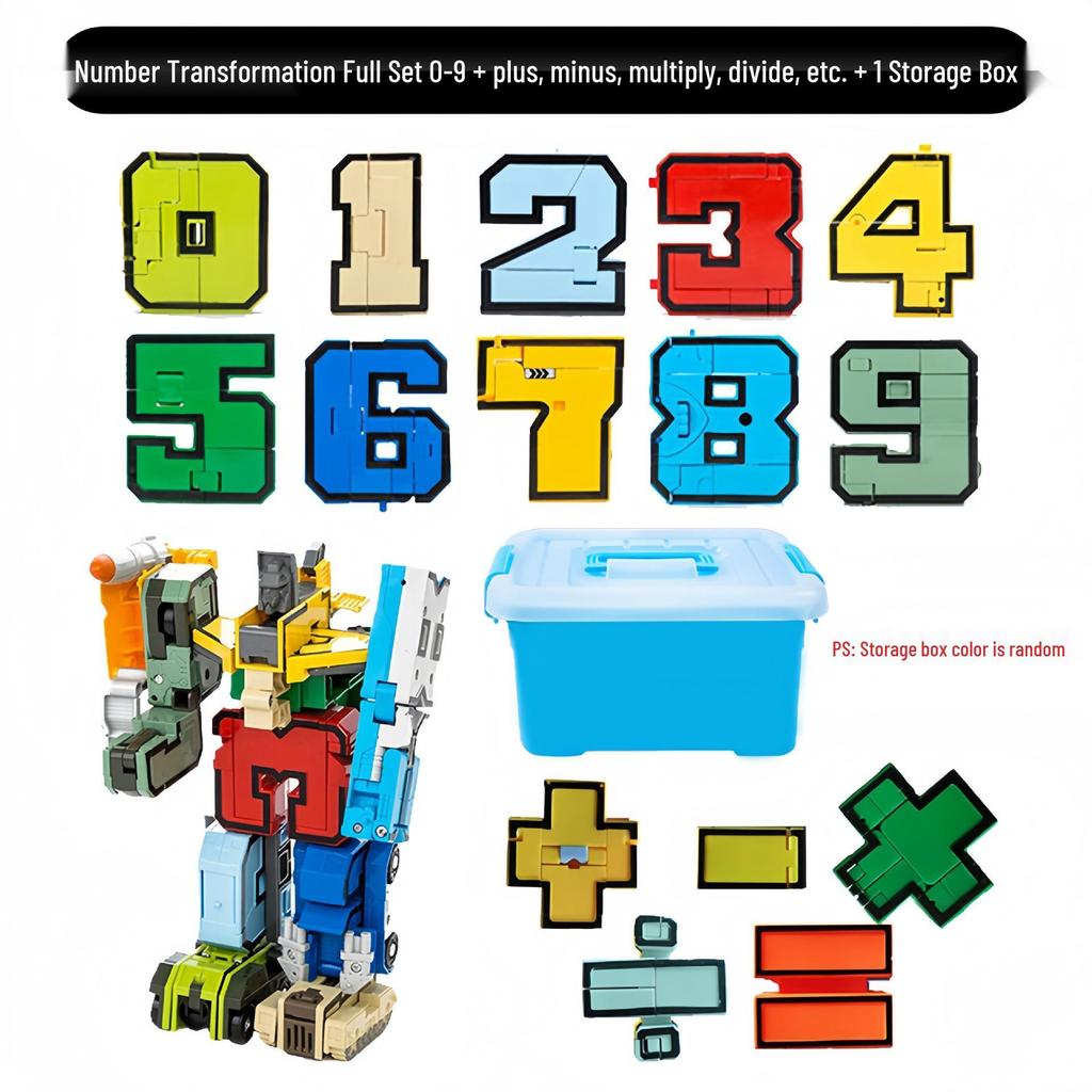 Children's Educational Robot Building Blocks: Transforming Digital Autobot Letters