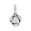 Pandora Original Design Sterling Silver Pendant Couple Unisex pendants White 793125C06