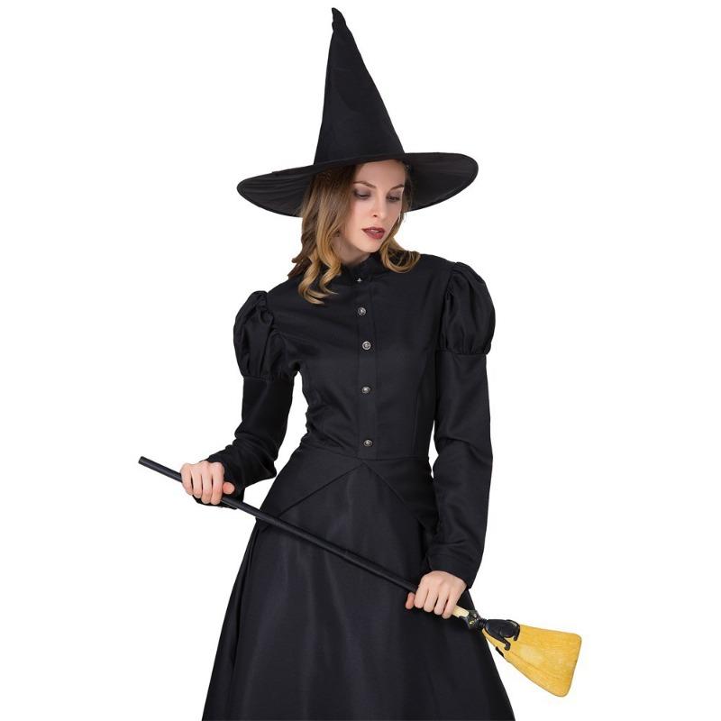 Halloween Stage Show Black Witch Sorcerer Cosplay Parent-Child Costume