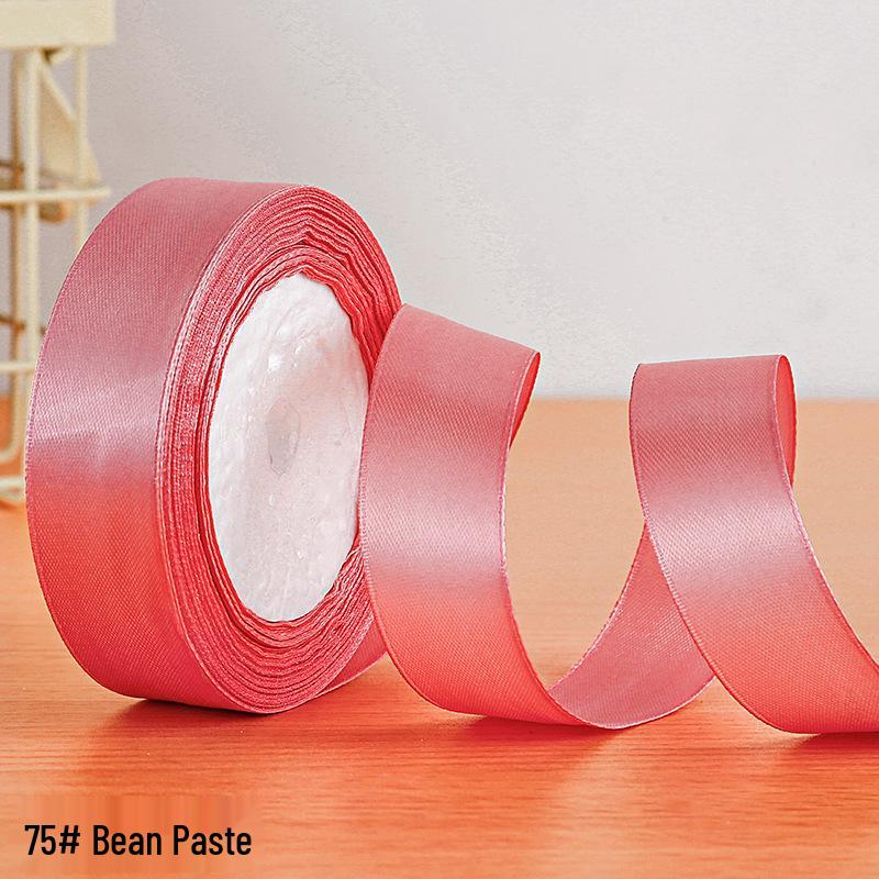 2.5cm Polyester Satin Ribbon for Gift Box and Hair Accessories