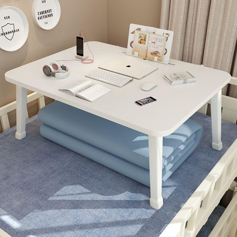 Folding Bedside Desk: Compact Floor Table for Bedroom & Dorm Study