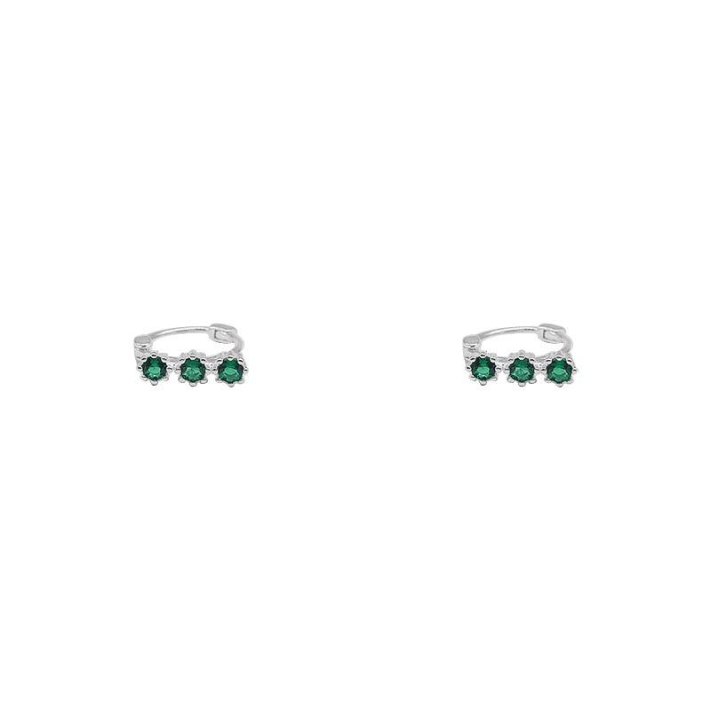 Colour Zirconia Small Flower Earrings Small Fragrant Wind Exquisite Ear Buckle Niche High-end Fashion Tide Jewelry
