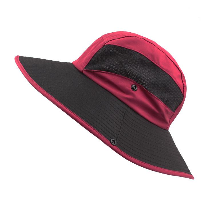 Outdoor Hat Breathable Milliner Sunshade Couple Bucket Hat Foldable Sun Hat Travel Mountaineering Travel Sun Hat