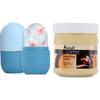 Kombipackung Gesichts-Eisroller 10 ml und Kaffee-Gesichtsfeuchtigkeitscreme 500 ml angereichert mit Kaffeebohnenextrakt Packung 2