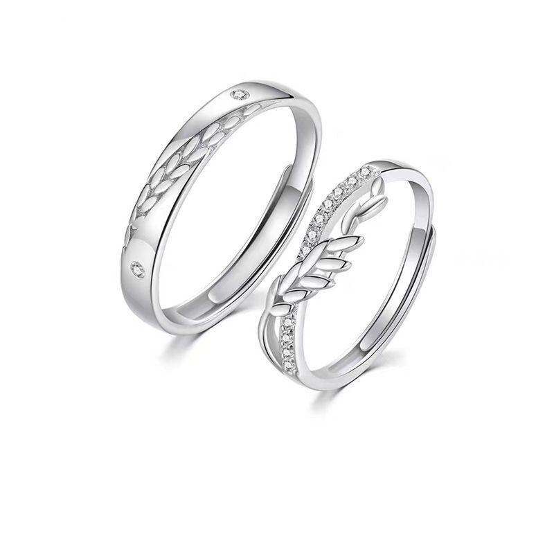 Wheat Ear Cold Style High-End Couple Rings: Luxurious & Exquisite Fashion for Men and Women
