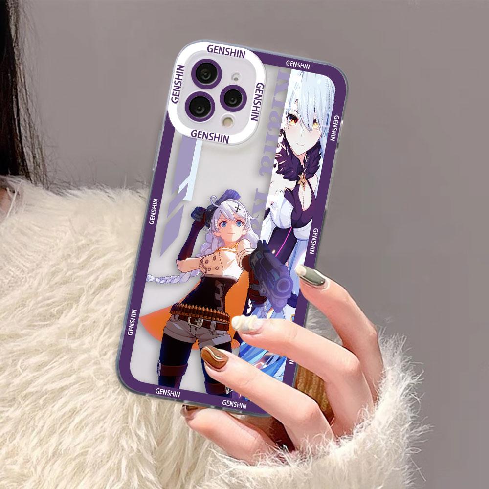 Genshin Impact Yae Xiao Clear Phone Case For OPPO A6X A98 A94 A79 A78 A74 A60 A58 A57 A55 A54 A53 A31 A15 A9 A5 A3 A3X A5X Case