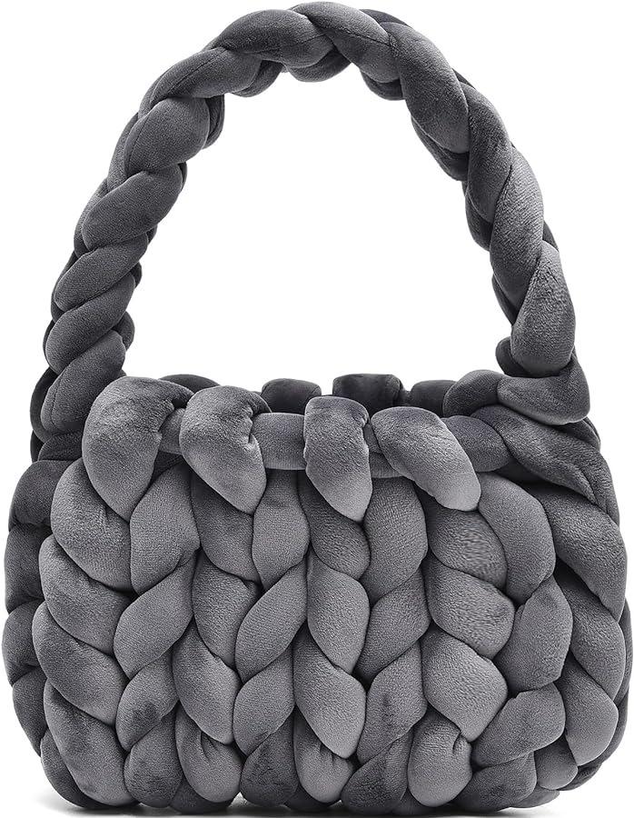 Xiaohongshu Velvet DIY Handmade Woven Crystal Yarn Handheld Messenger Bag