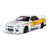 1/18 Nissan Modified Version of GTR Alloy Model, Simulated Sound and Light, Detachable Tires, Exquisite Desktop Ornaments