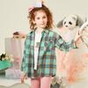 Plaid Long Sleeve Shirt for Older Boys & Girls - Versatile Spring/Autumn Children's Outerwear
