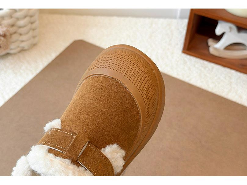 Bottes de Neige d'Hiver pour Garçons et Filles 2025 - Chaussures en Coton Antidérapantes pour Tout-Petits, Doublées de Velours