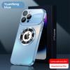 Nuova custodia in titanio per iPhone 16 15 14 Pro Max, Cover magnetica opaca di lusso con protezione per obiettivo fotocamera, Guscio anti-graffio per ricarica wireless