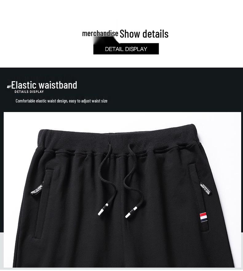 Herren Übergröße Strick Jogginghose mit Bündchen an den Knöcheln