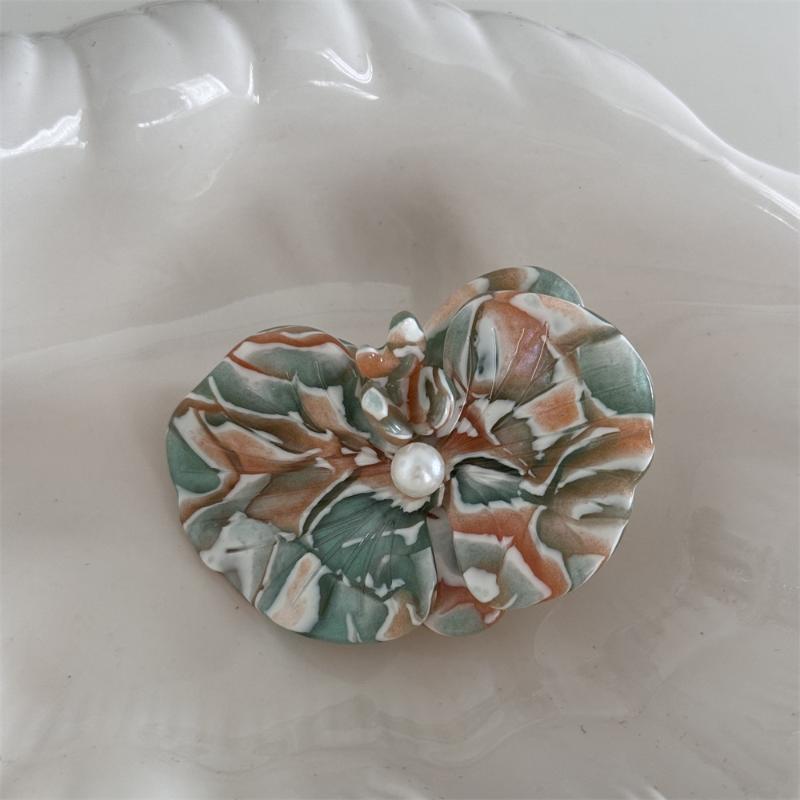 Korean Style Moth Orchid Acetate Hair Clips Sweet Flower Series Hairpin Ins Side Clip For Women Girls Hair Accessories