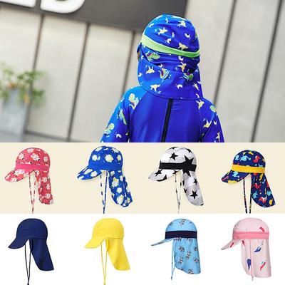 Yilang Swimsuit Set: Japanese Devil Sun Hat, Swimming Cap, Cape with Neck Protection, Beach Hat