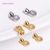 18K Gold Plated Pearl Clasps For Bracelet Making,Inlaid Zircon Brass Connector Clasps For Jewelry,DIY Accessories Wholesale