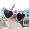 Gafas Blancas en Forma de Corazón Para la Despedida de Soltera de la Novia, Regalo Para la Futura Novia, Accesorio de Despedida de Soltera, Elegante Boda Nupcial