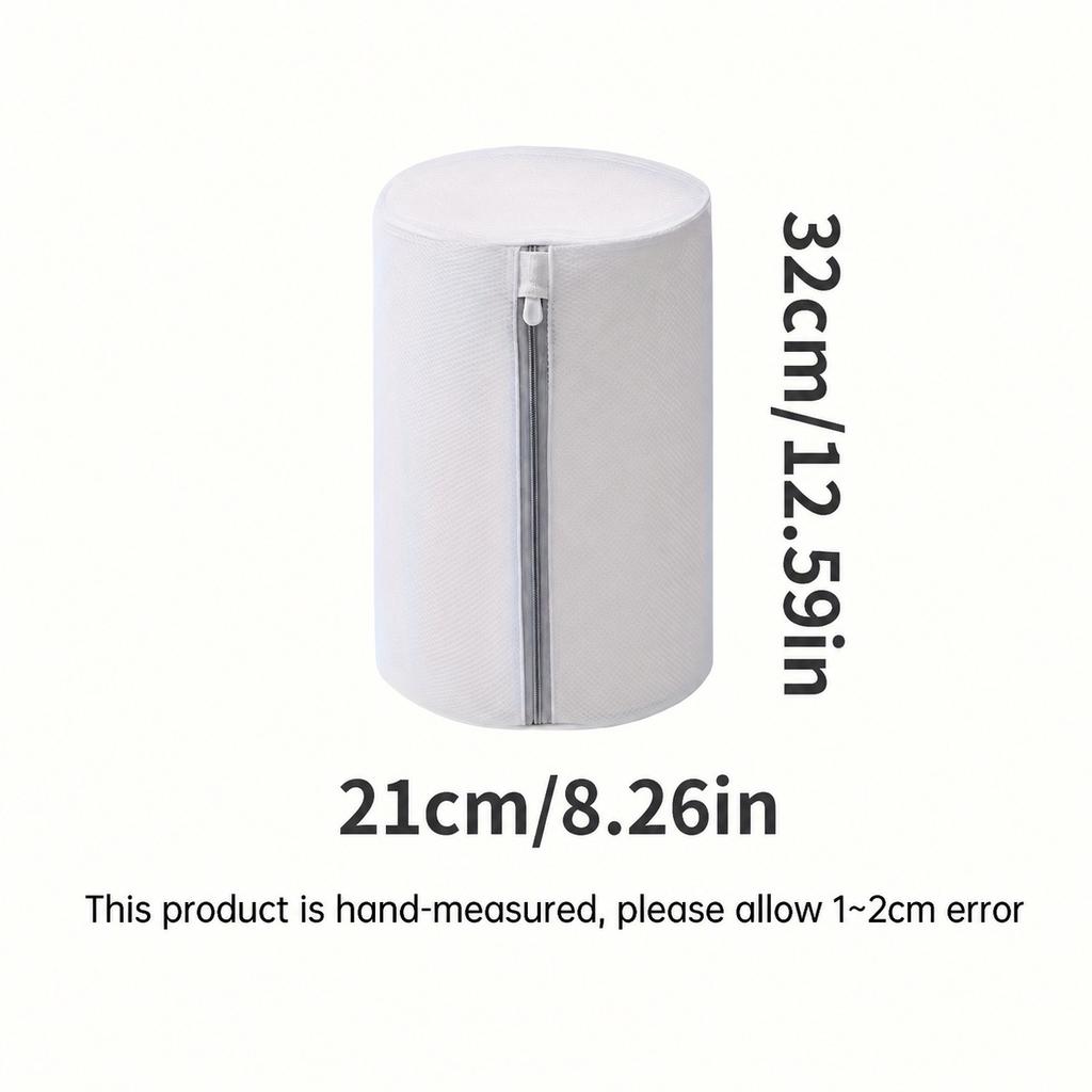 Cylindrical Fine Mesh Laundry Bag Washing Machine Protection Washing Bag Shoe Storage Mesh Bag Family Travel Organizer